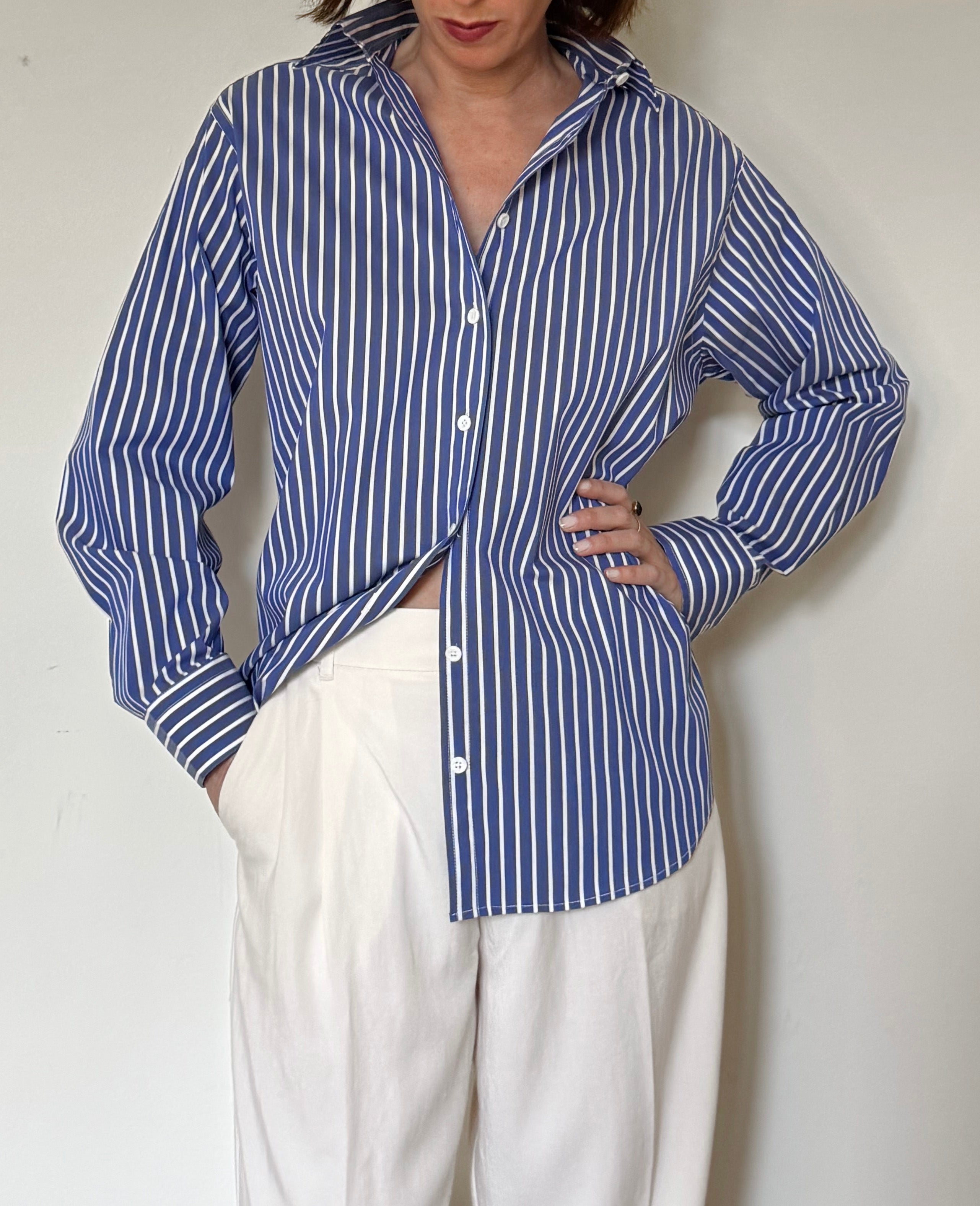 Camicia Lamentana in cotone a righe