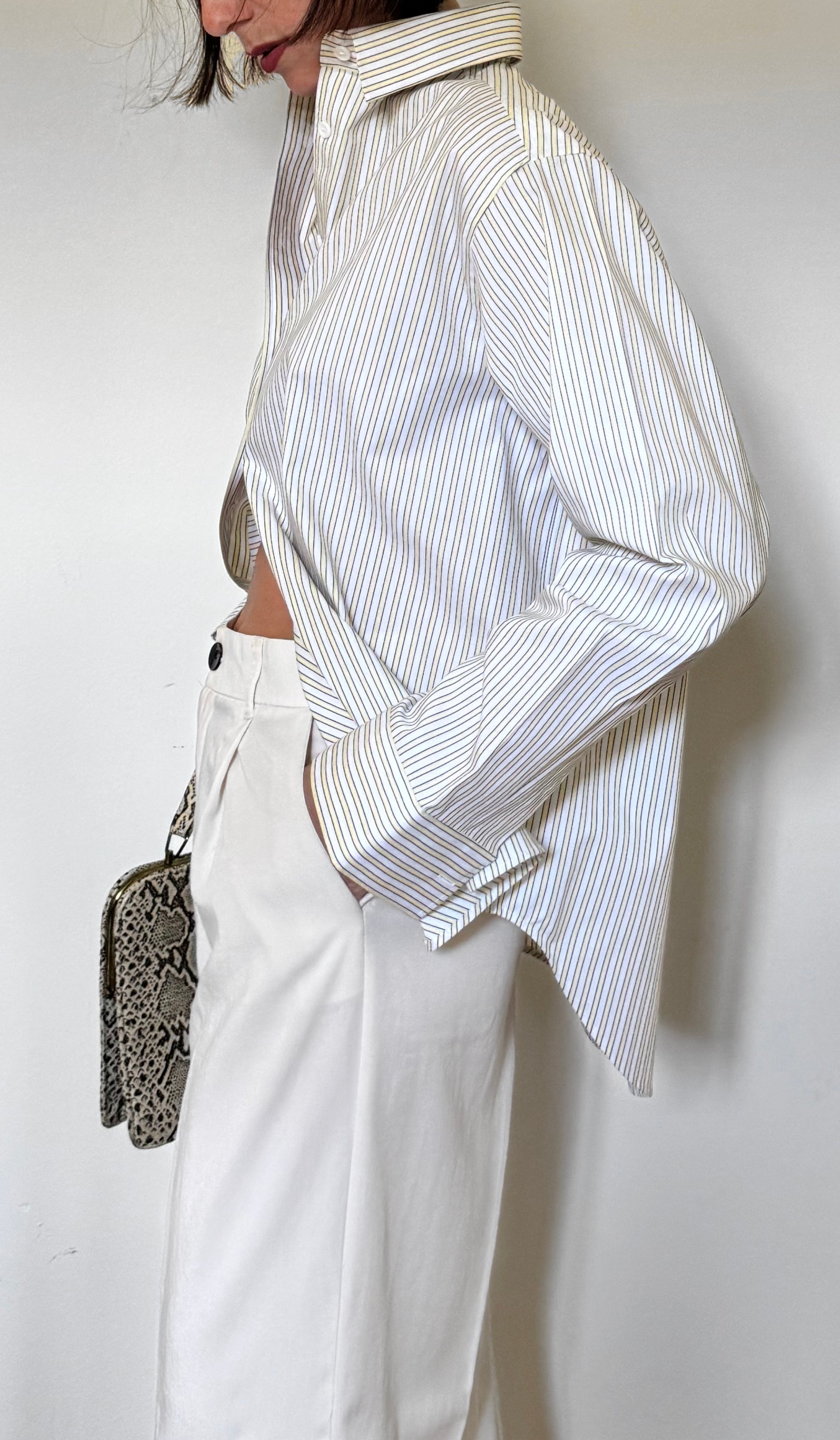 Camicia Lamentana in cotone a righe