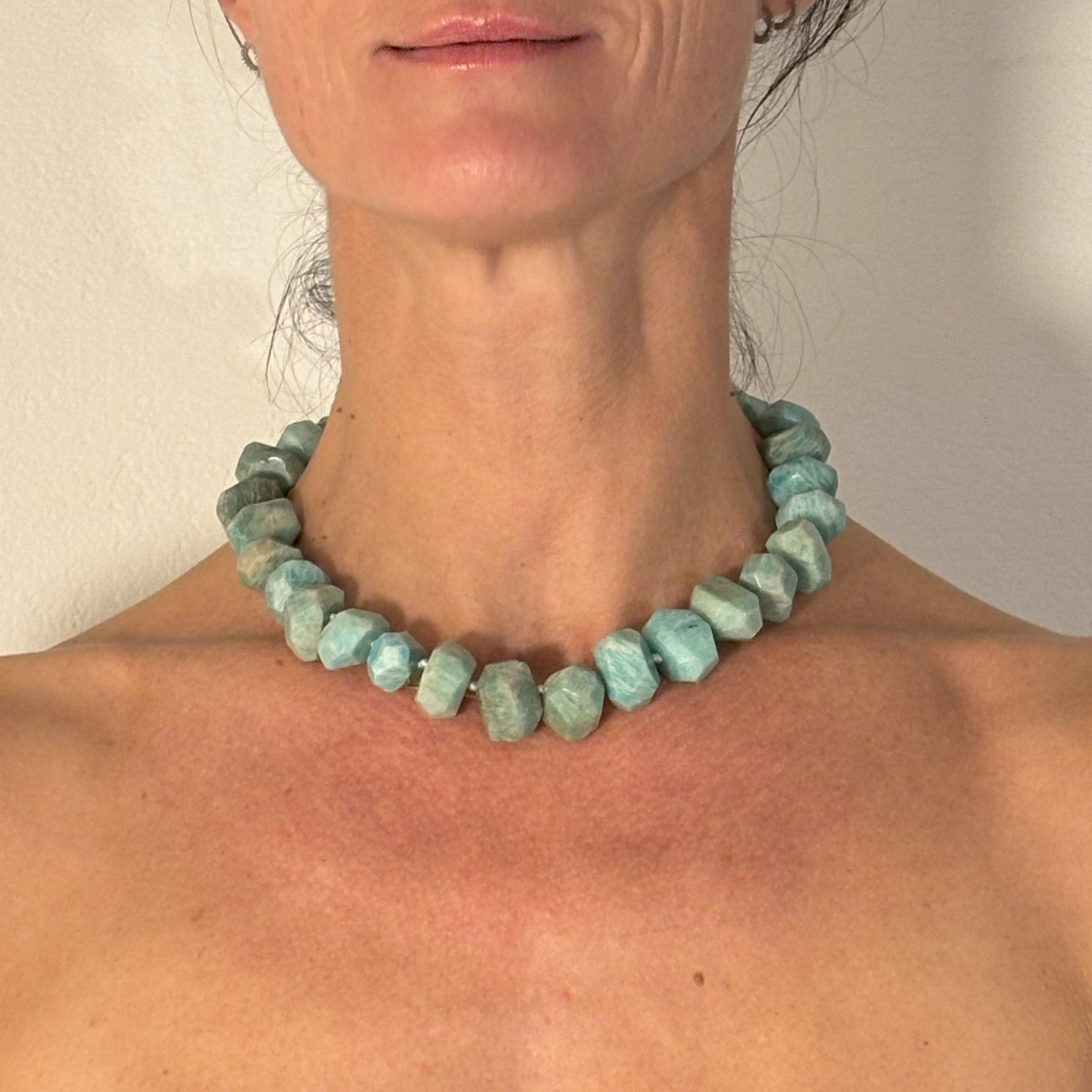 LaMina collana in amazzonite