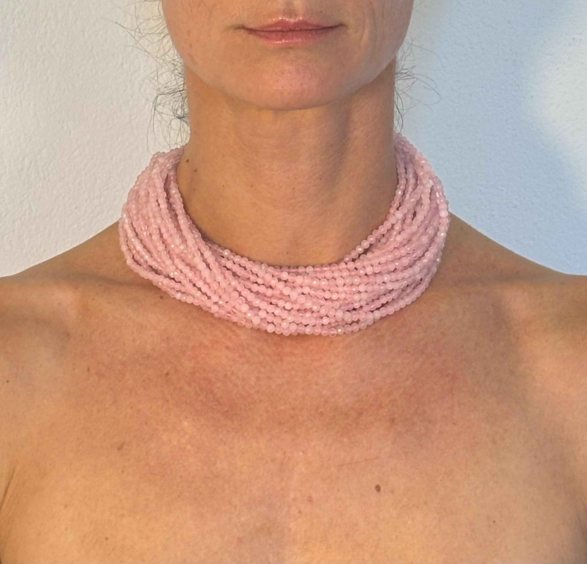 LaCate collana in quarzo strawberry