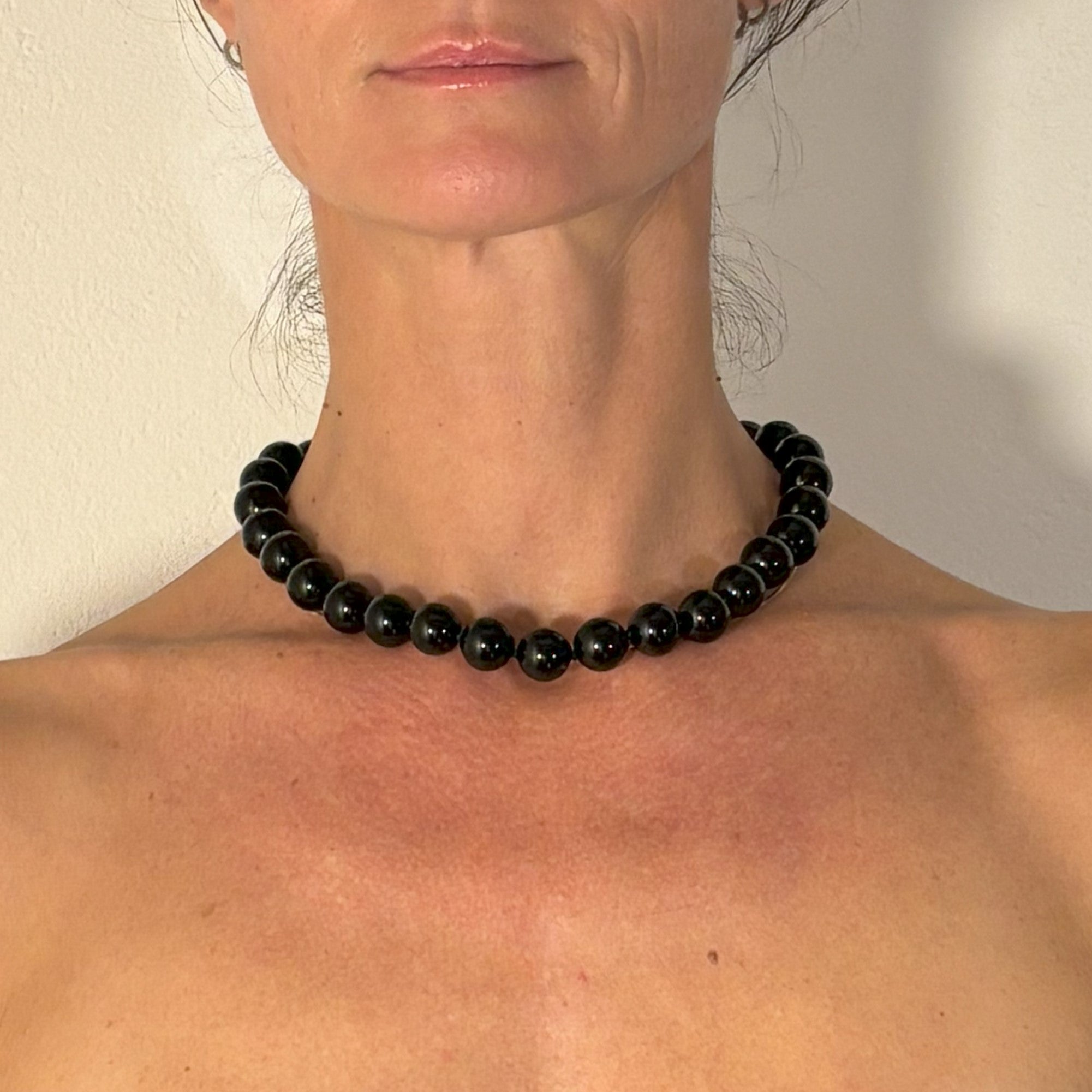 LaGina collana in agata nera