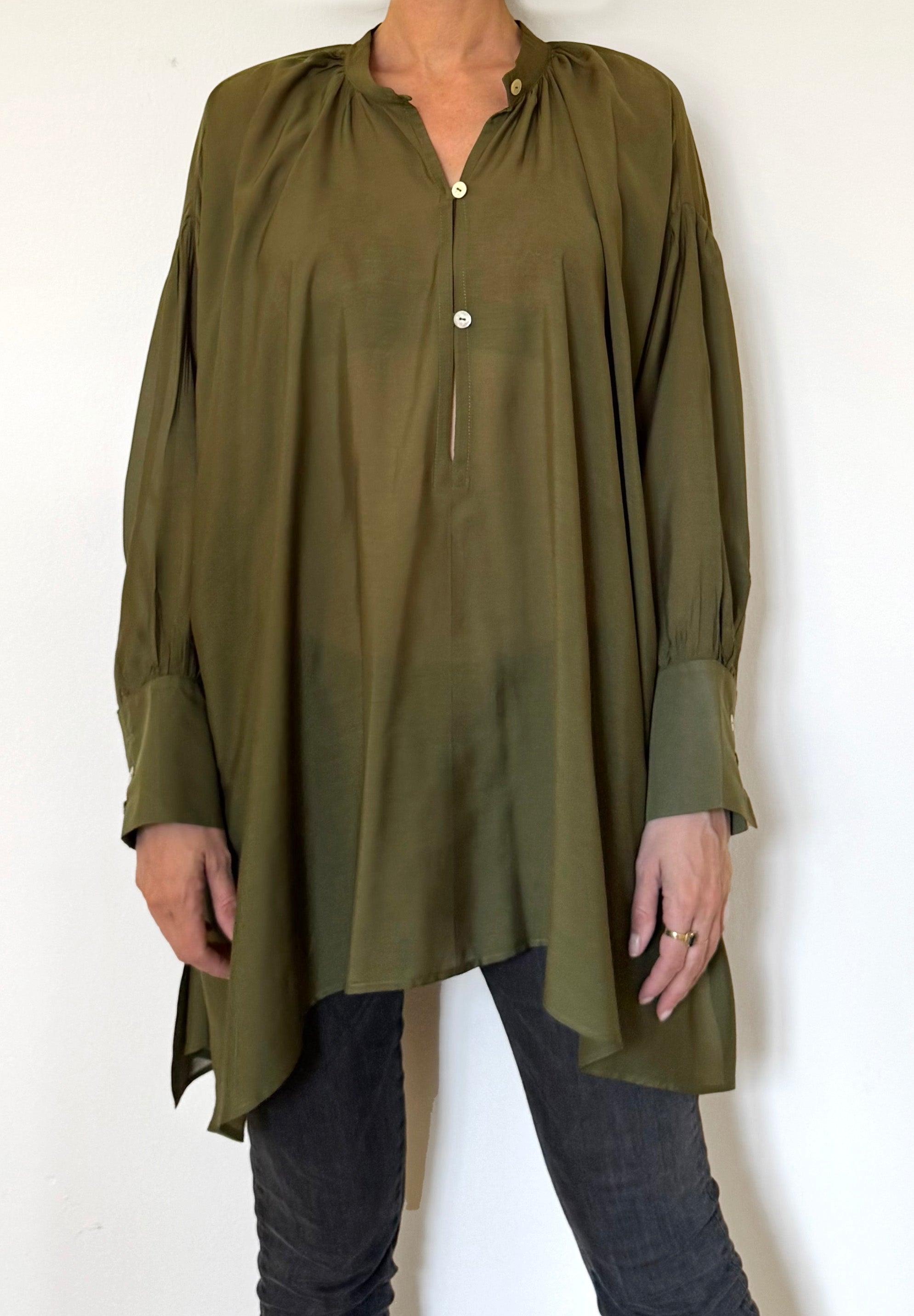 Camicia laGertrude in cotone leggero e seta