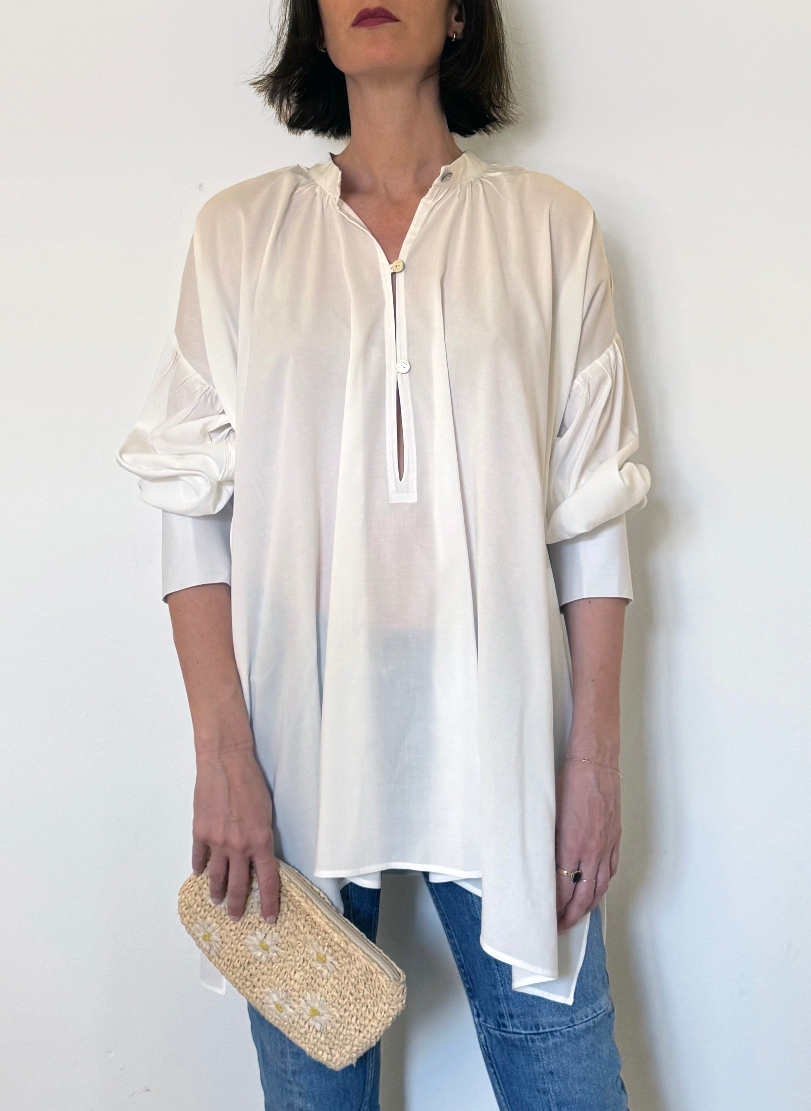 Camicia laGertrude in cotone leggero e seta