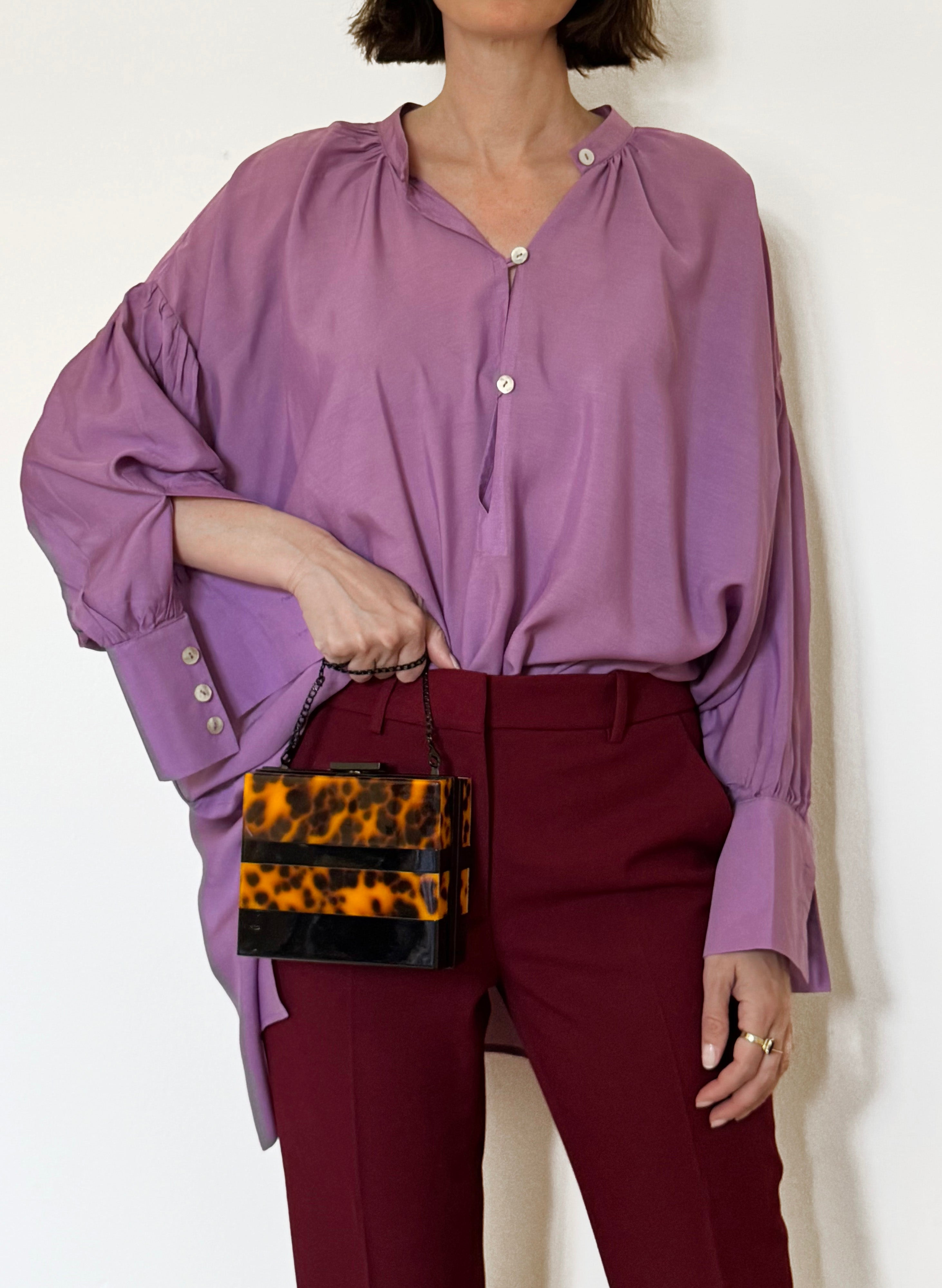 Camicia laGertrude in cotone leggero e seta