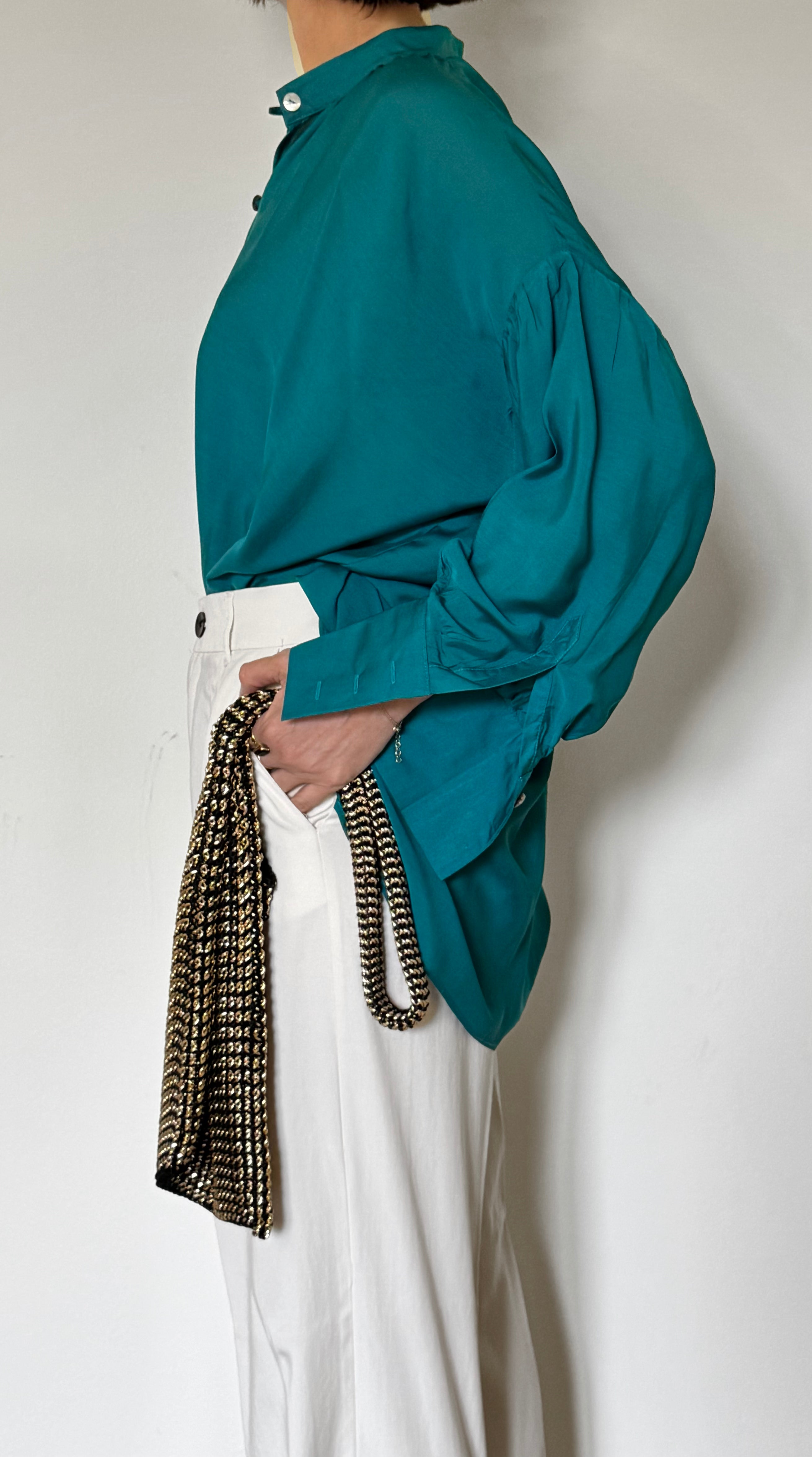 Camicia laGertrude in cotone leggero e seta