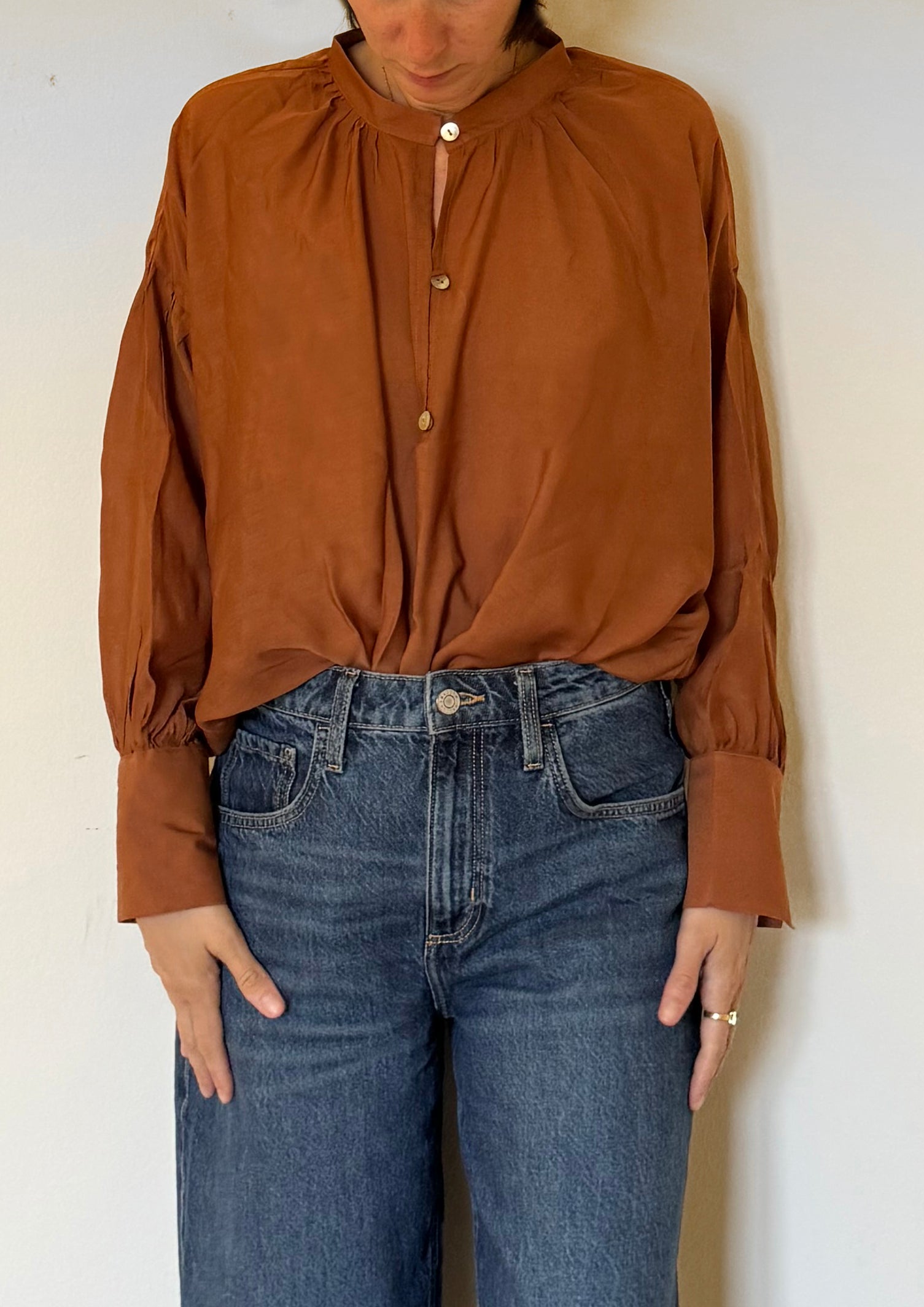 Camicia laGertrude in cotone leggero e seta