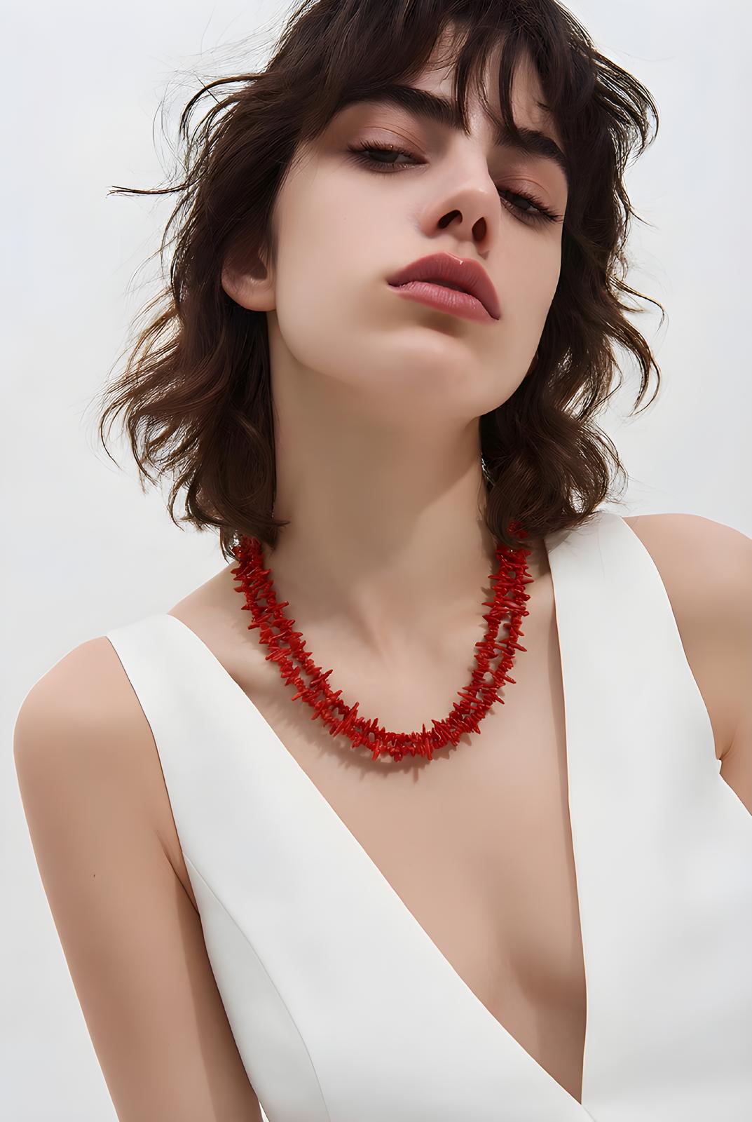 LaSissi collana in bamboo coral