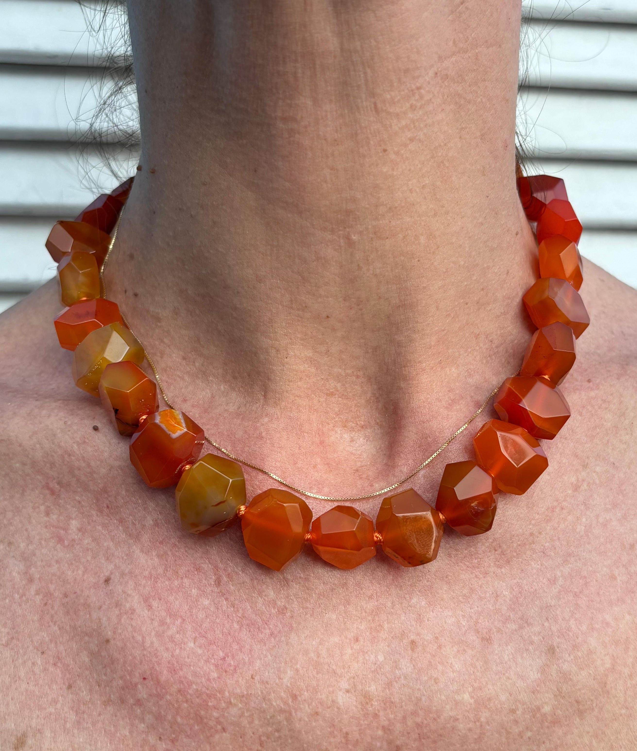 LaMina collana in corniola