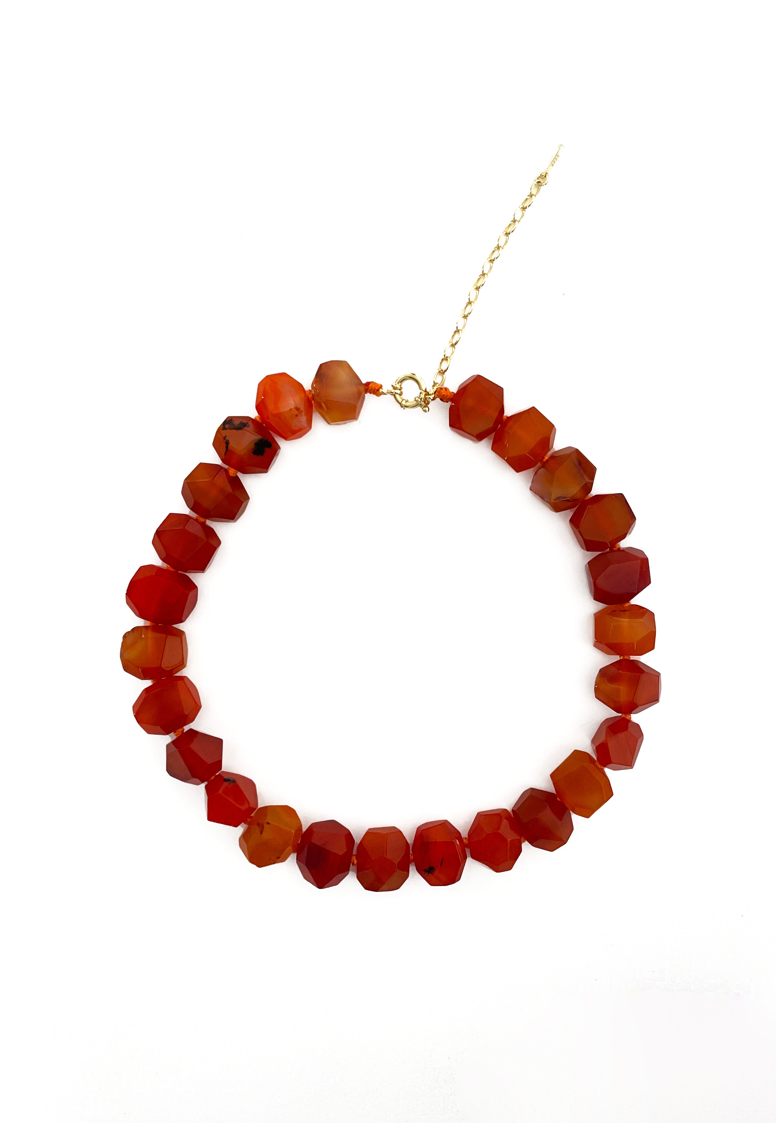 LaMina collana in agata arancione