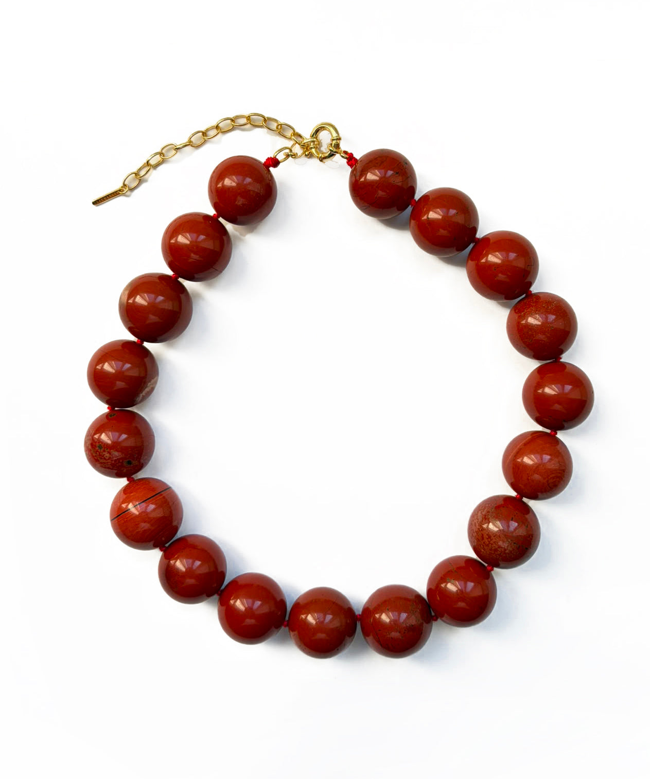 LaGina Big collana in diaspro rosso
