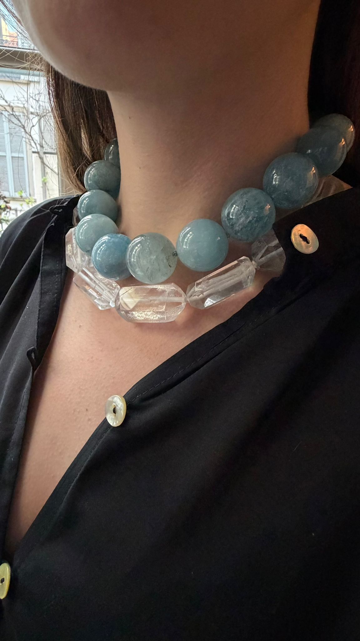 LaGina Huge collana in acquamarina