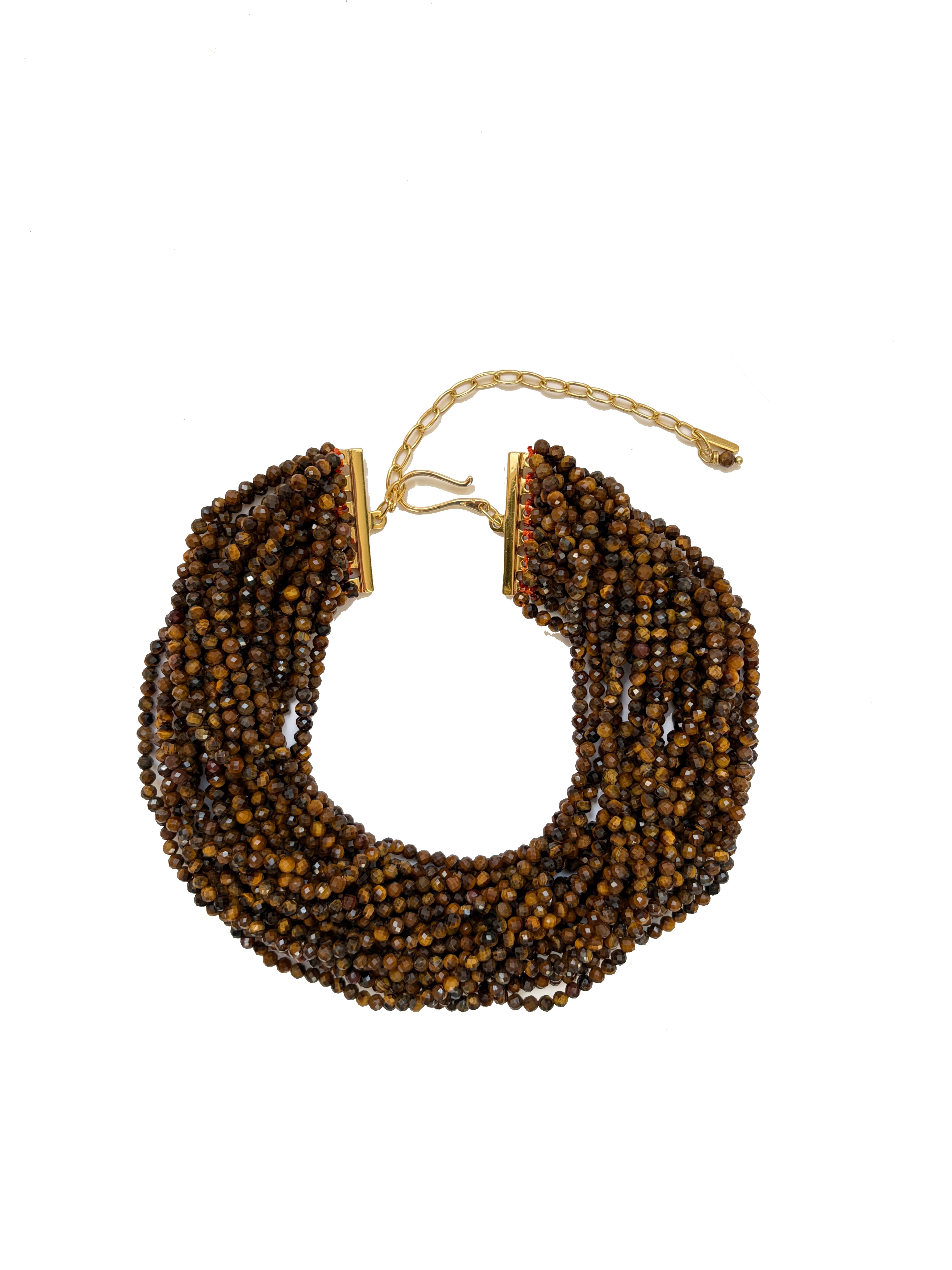 LaGnocchetta collana in occhio di tigre