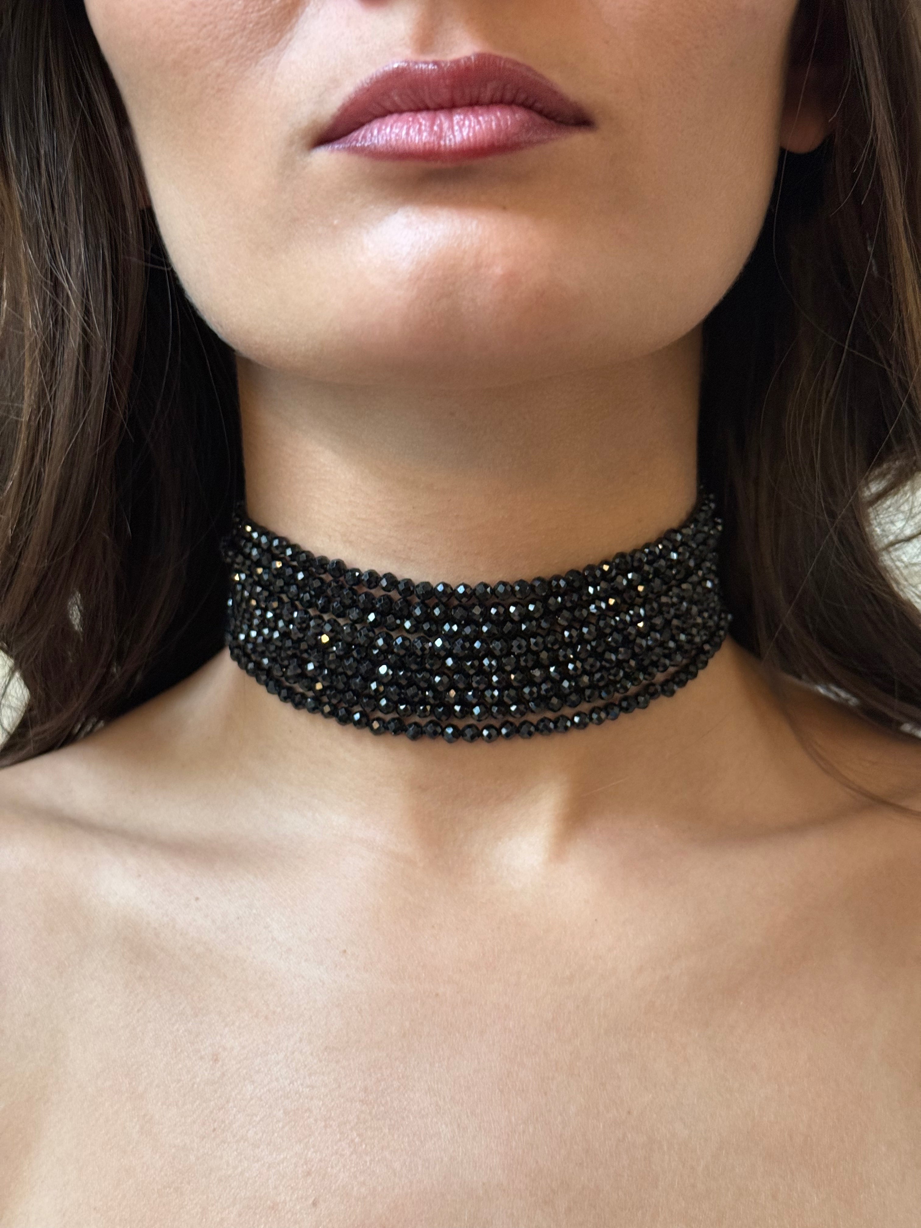 LaMiniGnocchetta collana in spinello nero