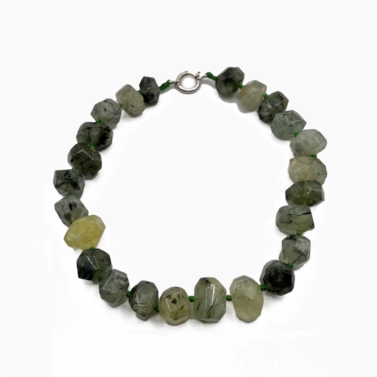 LaMina collana in prehnite
