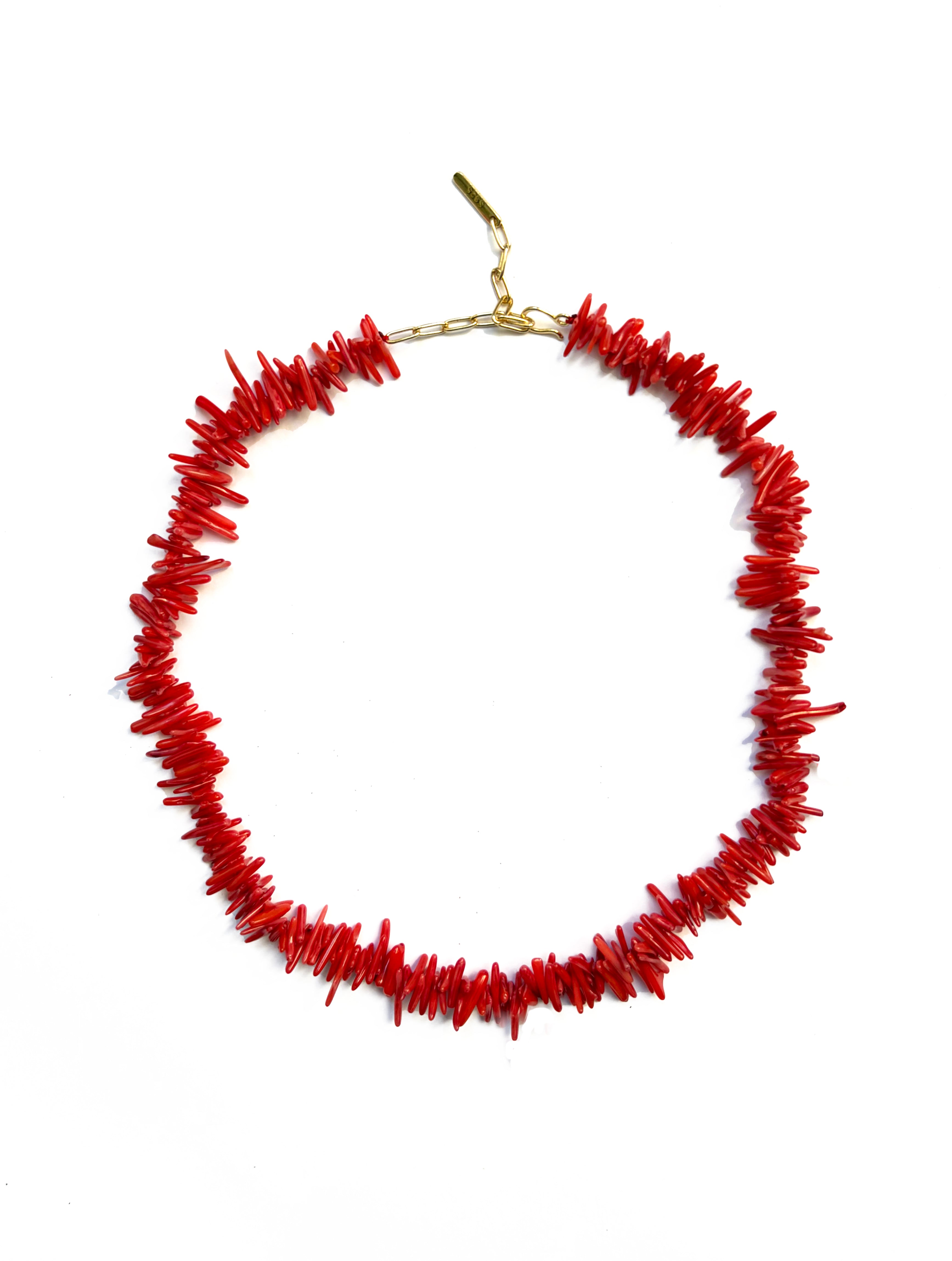 LaPina collana in bamboo coral